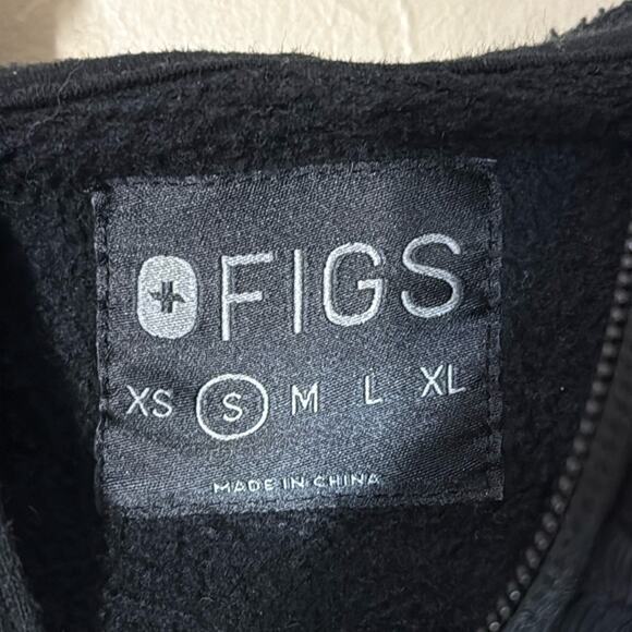 Figs full zip black hoodie with pockets size small - Picture 4 of 7